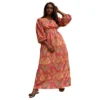 Rebdolls Women's Yesenia Puff Sleeve Maxi Dress