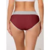 Agnes Orinda Women's 5 Packs High Rise Brief Stretchy Underwear