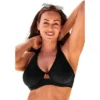 Swimsuits For All Women’s Plus Size Loop Strap Underwire Halter Bikini Top
