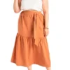 ELOQUII Women’s Plus Size Wrap Waist Maxi Skirt