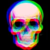 Junior's Design By Humans 3D Skull By AdrianFilmore T-Shirt