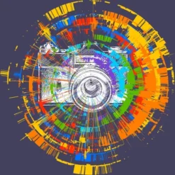 Women's Design By Humans Capture The Colors By Clingcling Racerback Tank Top