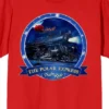 Polar Express Train Ride Logo Crew Neck Short Sleeve Red Women's T-shirt