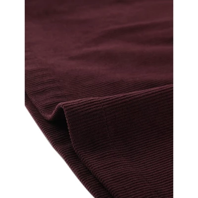 Allegra K Women's Corduroy Vintage Button Decor Ruffled Trim High Waist Mini Skirt - Image 5