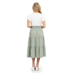 August Sky Women's T-shirt Twofer Maxi Dress