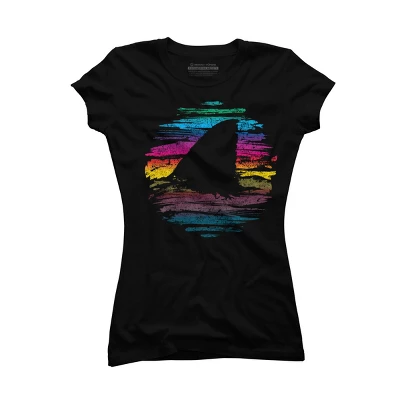 Junior's Design By Humans It's Shark Week Somewhere By BeanePod T-Shirt - Image 3