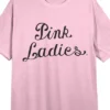Grease Pink Ladies Logo Women's Pink Heather Night Shirt With Short Sleeves And Crew Neck