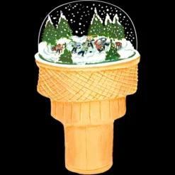 Women's Design By Humans Sno-Cone By BullShirtCo Racerback Tank Top