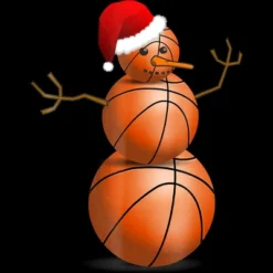 Women's Design By Humans Christmas Basketball By NekoShop Racerback Tank Top