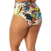 Anne Cole Plus - Women's Fold Over High Waist Shirred Bikini Swim Bottoms