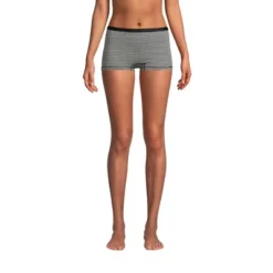 Lands' End Women's Comfort Knit Mid Rise Boyshort Underwear - 2 Pack