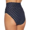 Sunsets Women's Black Dot Fold-Over High-Waist Bikini Bottom - 33B-BKDT