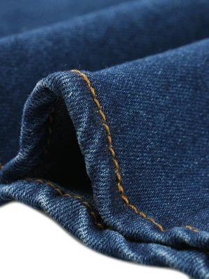 Allegra K Women's Fishtail Maxi Denim Distressed Skirt - Image 4