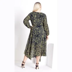 Women's Plus Size Lorena Dress - Brown | ARNA YORK