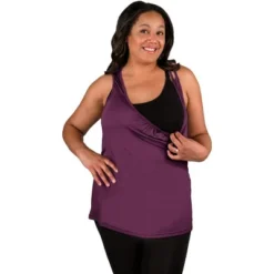 Bamboobies Easy Access U Neck Nursing Tank Top, Maternity Clothes For Breastfeeding