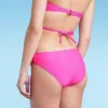Women's Cinched Side-Tie Hipster Bikini Bottom - Shade & Shore™ Pink