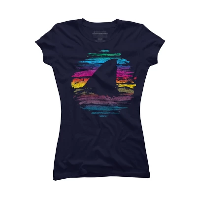 Junior's Design By Humans It's Shark Week Somewhere By BeanePod T-Shirt - Image 4