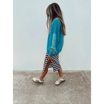 Women's Ascot + Hart Checkered Graphic Midi Skirt - Image 4