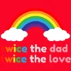 Design By Humans Rainbow Twice The Dad & Love By Racerback Tank Top