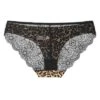 Agnes Orinda Women Plus Leopard Underwear Lace Printed Bikini Hipster Briefs Panties